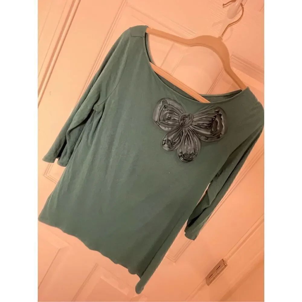 Ann Taylor Loft women’s blouse emerald green medium
